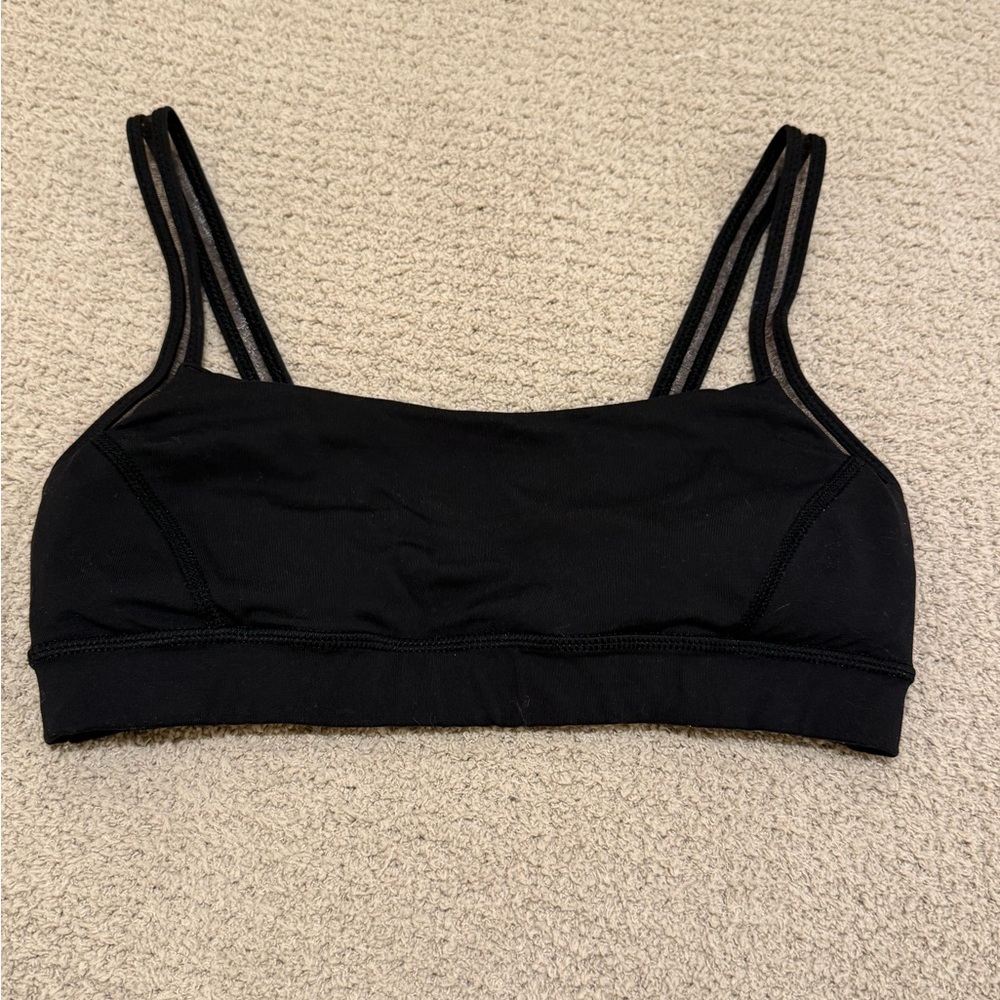 lululemon athletica Black Double-Strap Bralette